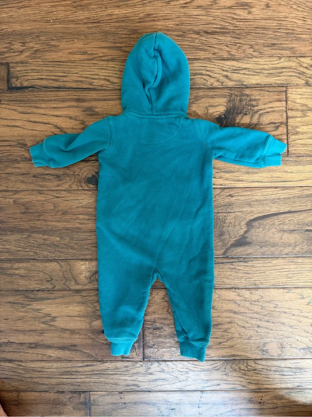 Primary Cozy Fleece Hooded One-Piece Romper